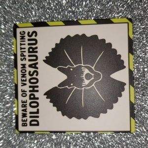JURASSIC PARK waterproof sticker dinosaur sign